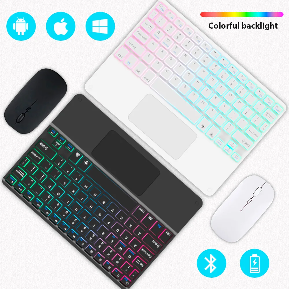 Gaming Keyboard Mechanical Wireless - Bluetooth Keyboard for Tablet Android IOS