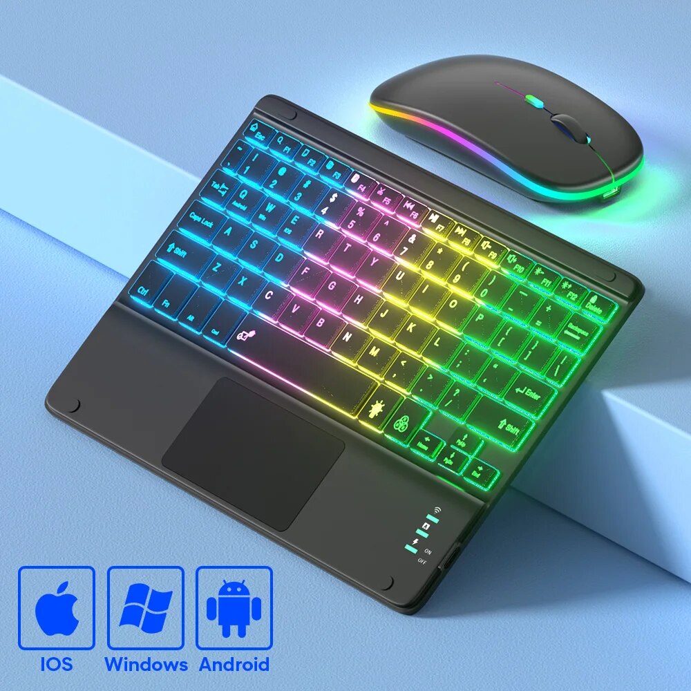 Gaming Keyboard And Mouse Mobile - For iPad Keyboard Tablet Phone Bluetooth