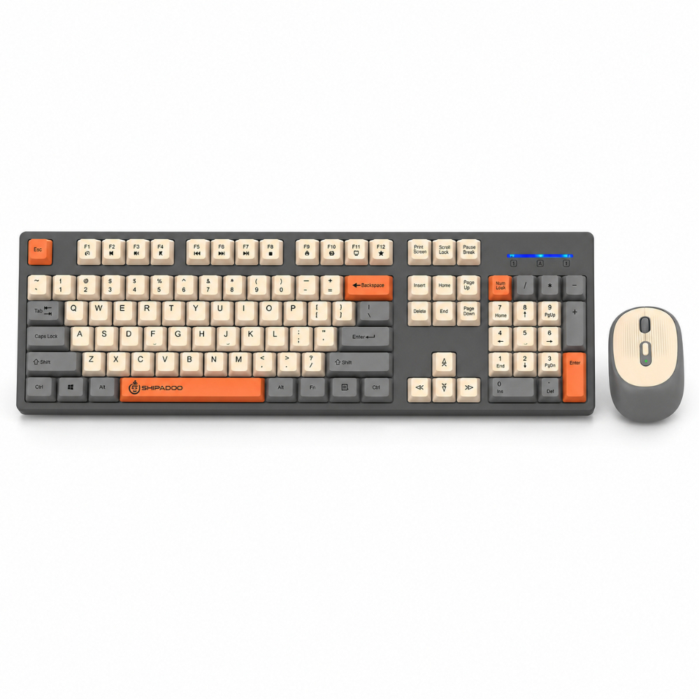 Gaming Keyboard Bundle - SHIPADOO W1060 2.4G Wireless Gaming Keyboard