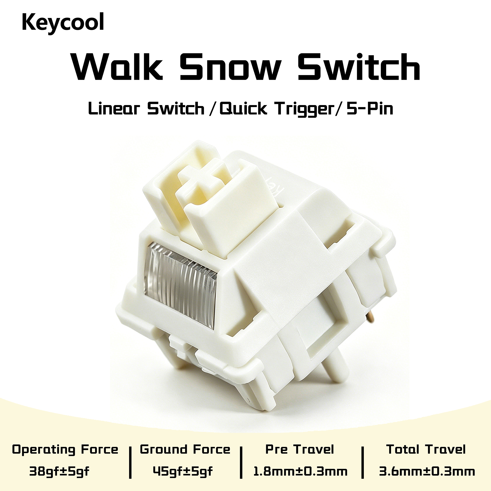 Keycool Walk Snow Switch White - Keyboard Lube Kit review and price