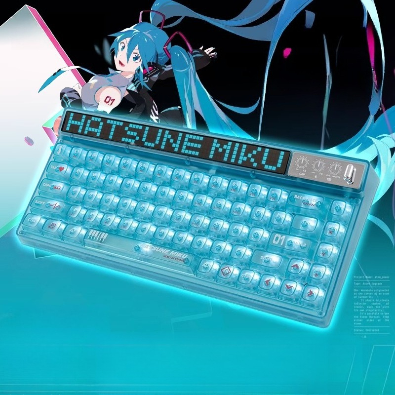 Anime Hatsune Miku Series Mech - Gaming Keyboard Mechanical Wireless review and price