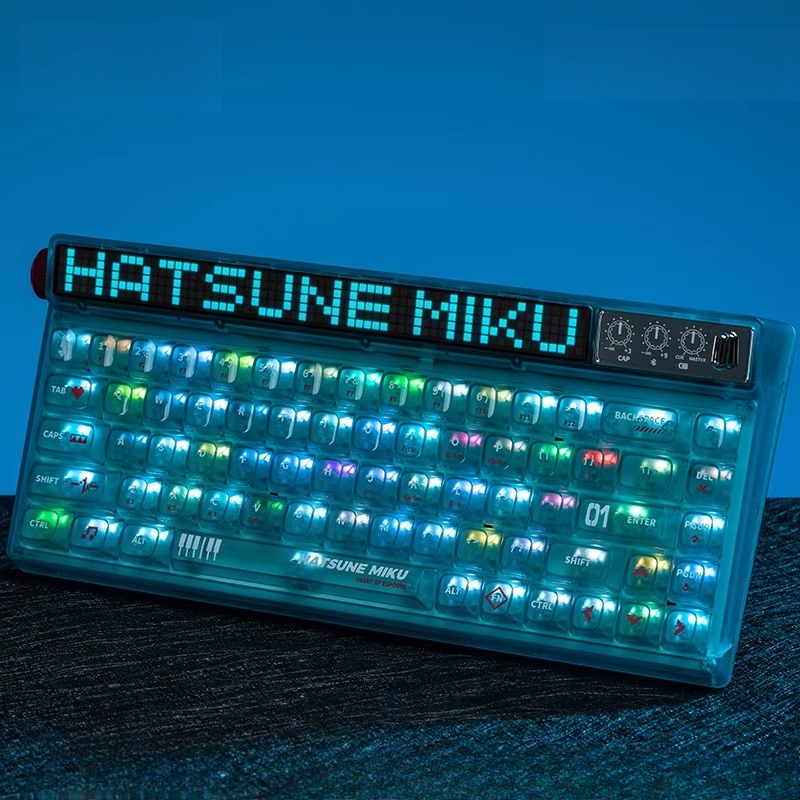 Anime Hatsune Miku Series Mech - Gaming Keyboard Mechanical Wireless review and price