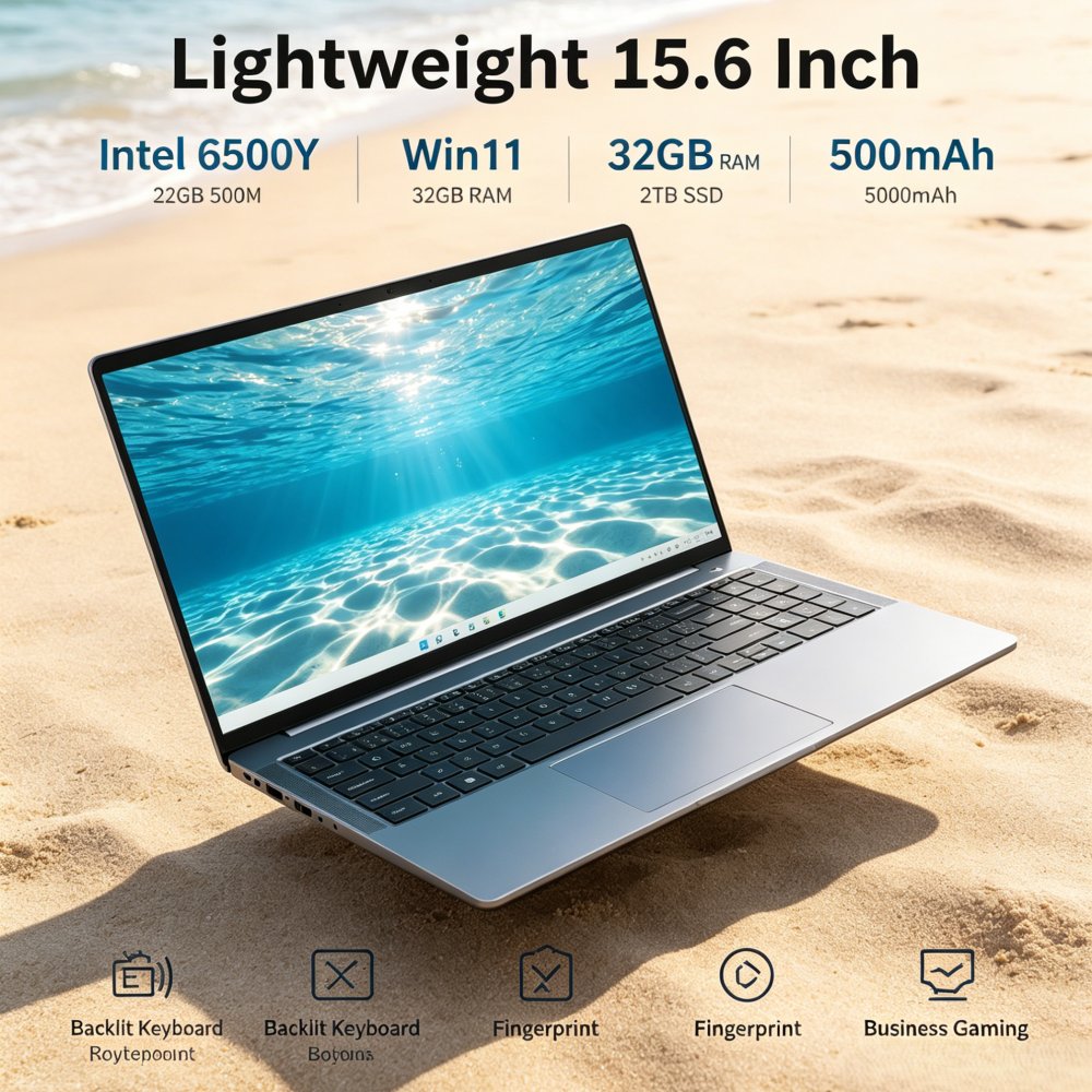 Lightweight 15.6 Inch Laptop I - Gaming Keyboard Backlit review and price