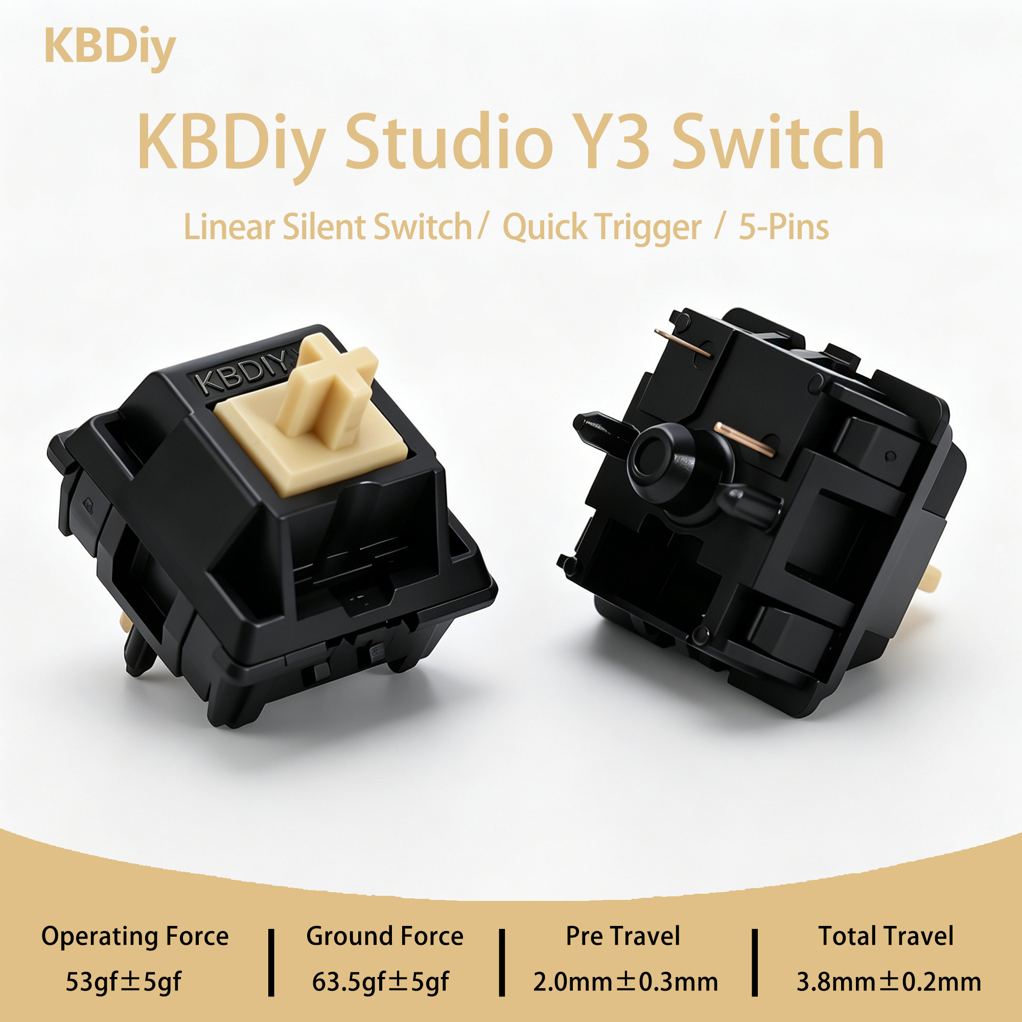 KBDiy Y3 Silent Switch Linear  - Keyboard Lube Kit review and price