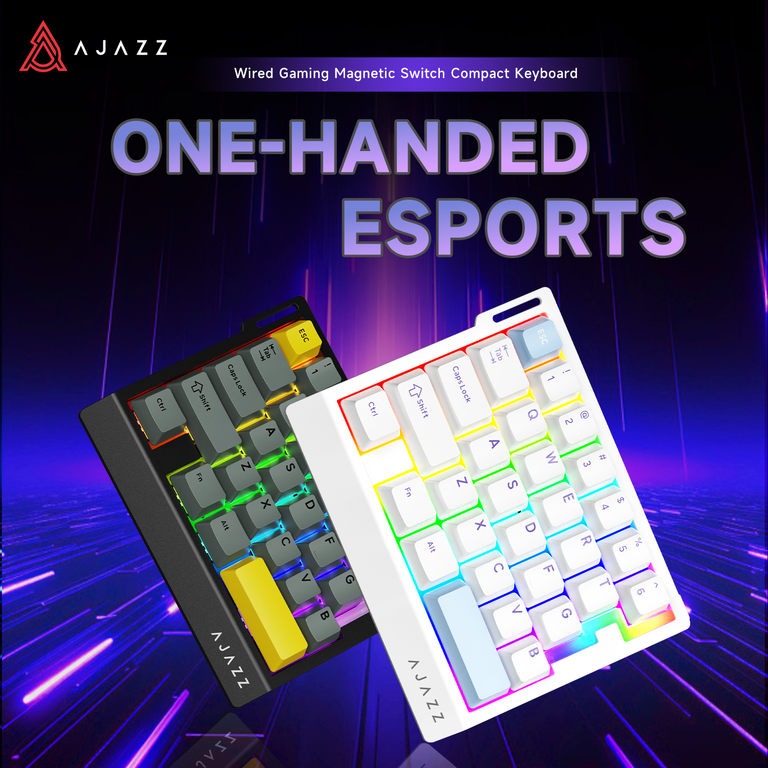 AJAZZ AK029 - Magnetic Brown S - Gaming Keyboard 1 Hand review and price