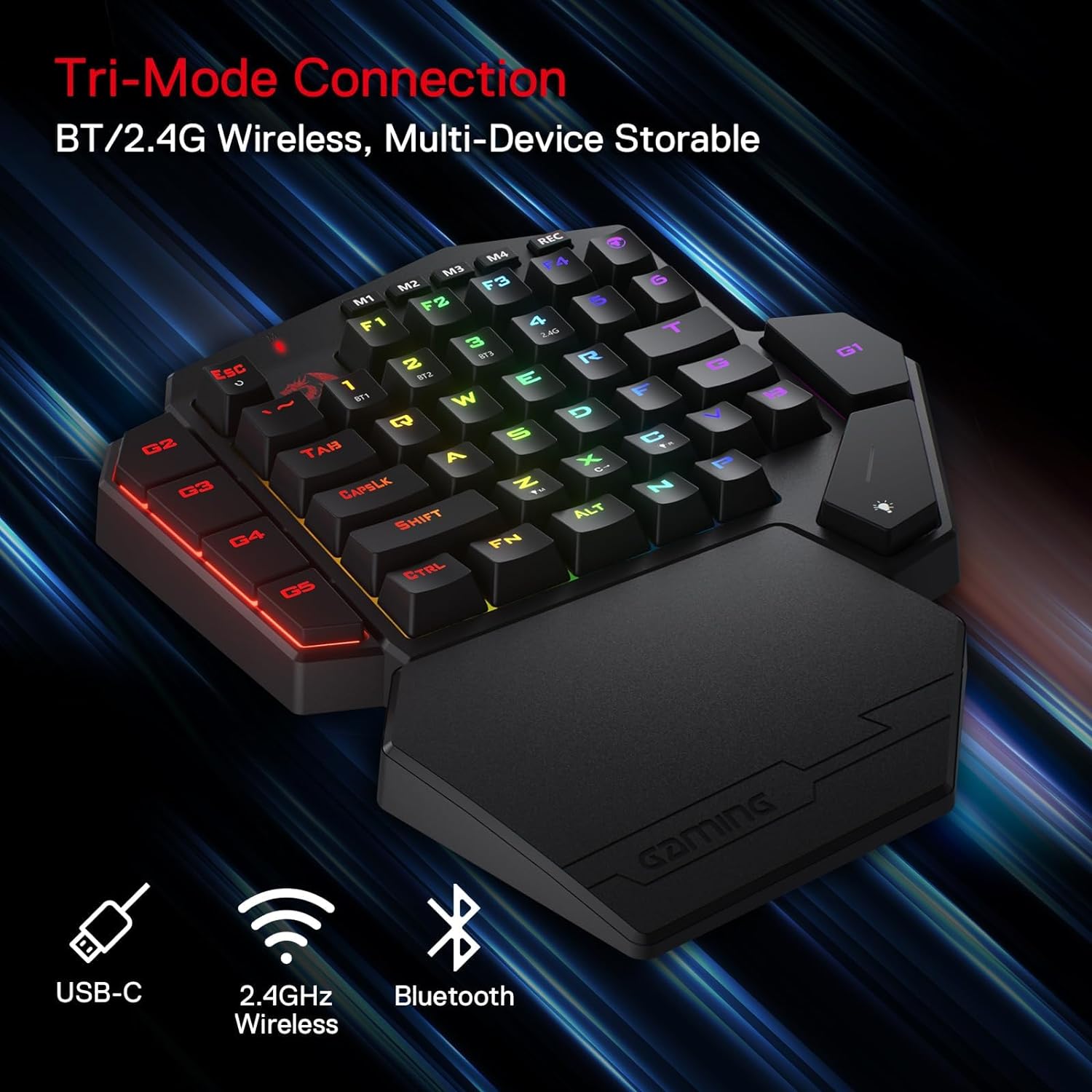 Redragon K585 PRO Wireless One - Gaming Keyboard 1 Hand review and price