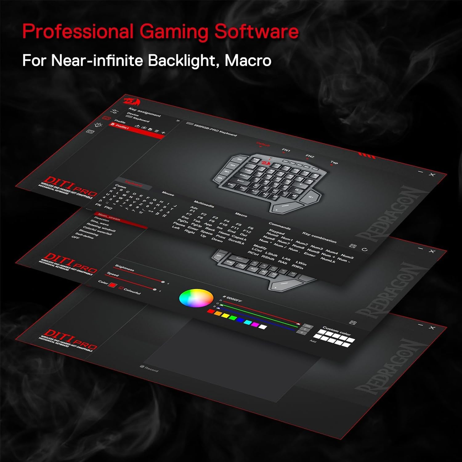 Redragon K585 PRO Wireless One - Gaming Keyboard 1 Hand review and price