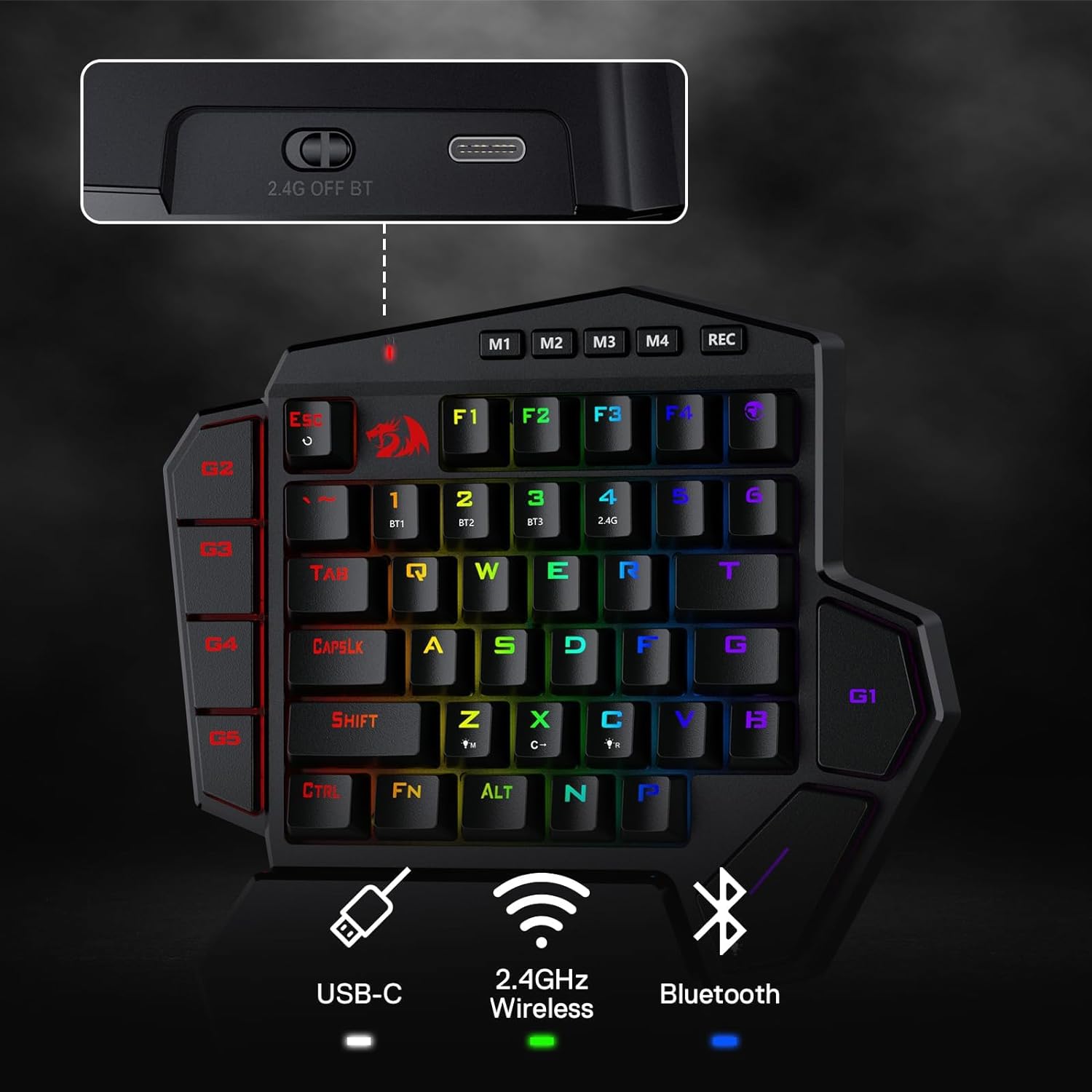 Redragon K585 PRO Wireless One - Gaming Keyboard 1 Hand review and price