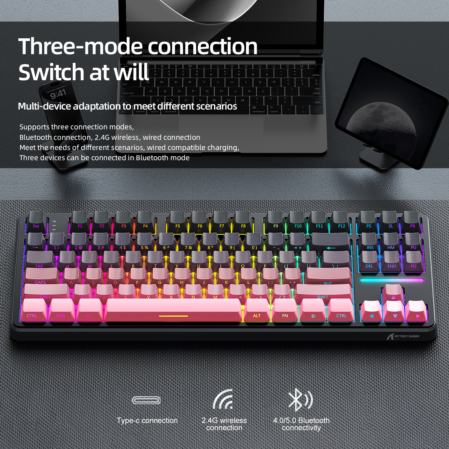 Attack Shark X87 Macro Drive G - Gaming Keyboard Mechanical review and price
