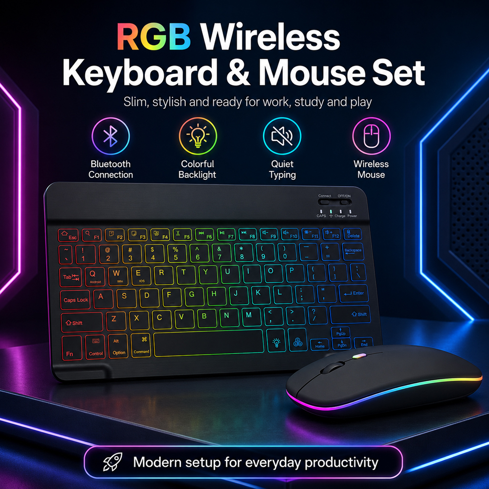 New Ultra Slim Portable 7 Colo - Gaming Keyboard Backlit review and price