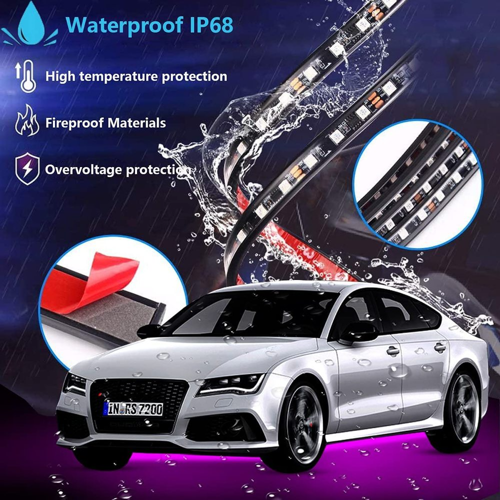 Neon LED Car Bottom Underglow  - Rgb Underglow Strip review and price