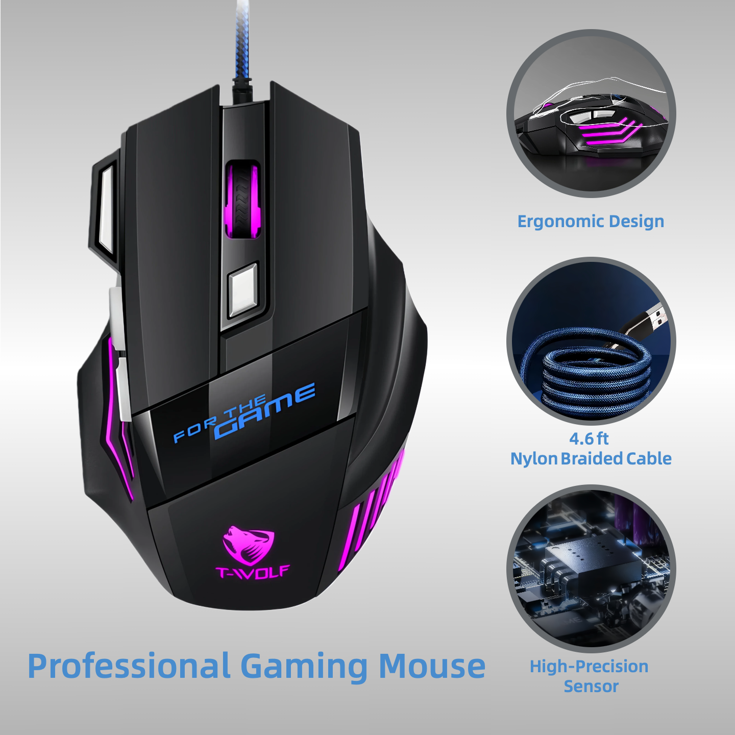 Wired RGB Gaming Mouse 6 Butto - Gaming Keyboard Budget review and price