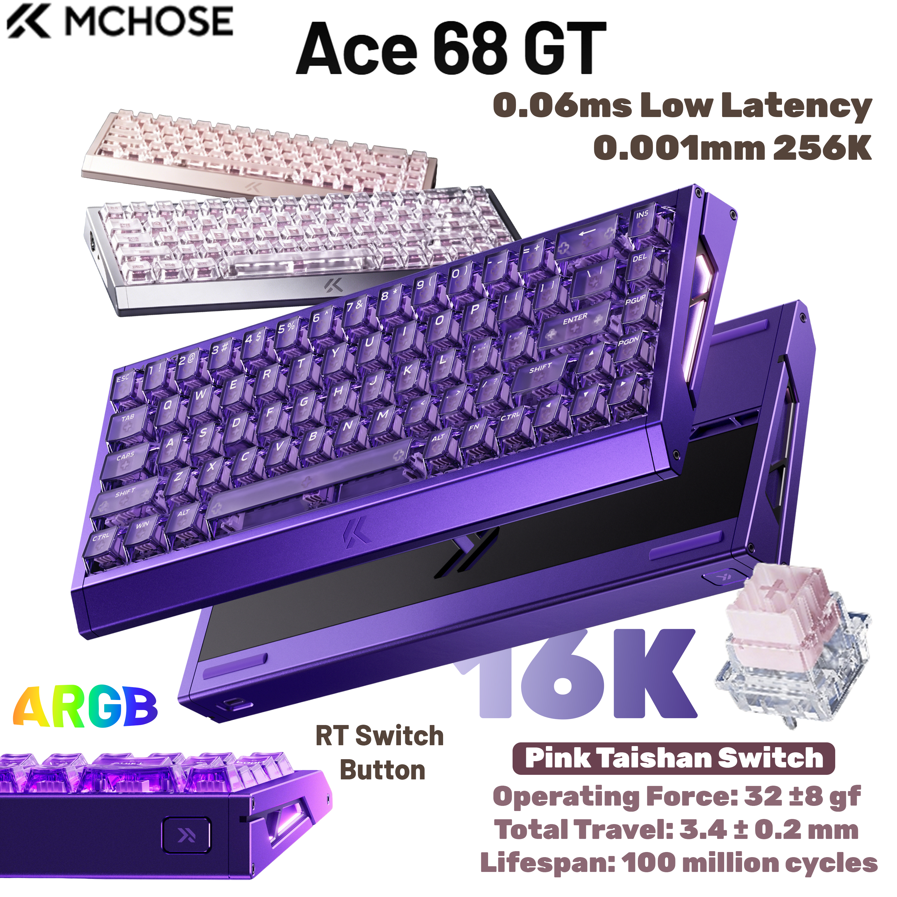 MCHOSE Ace 68 GT Aluminum Allo - Aluminum Case 65 review and price
