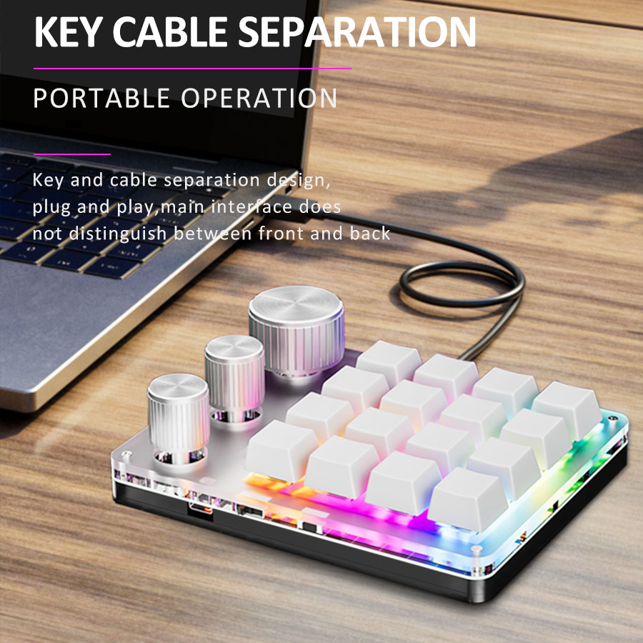 2.4G Customize Bluetooth 3 Mod - Gaming Keyboard 1 Hand review and price