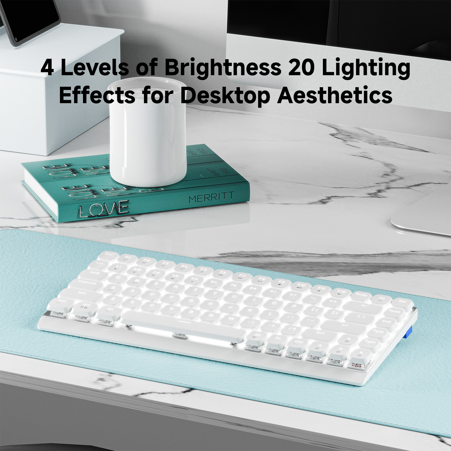 EWEADN 84 Keys Tri-Mode Low Pr - Gaming Keyboard Backlit review and price