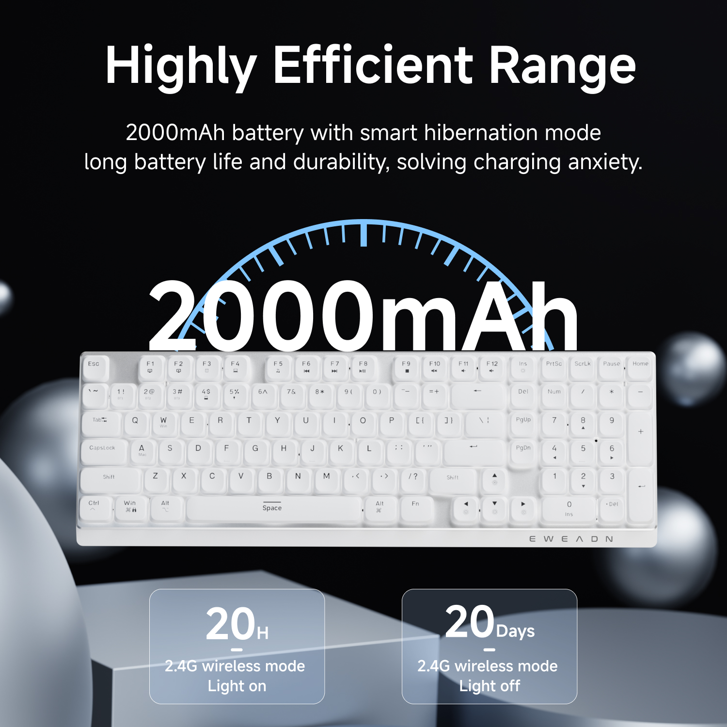 EWEADN Wireless Low-Profile Me - Gaming Keyboard Mechanical review and price