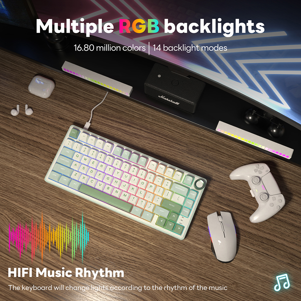 Royal Kludge RK R75 Brazilian  - Gaming Keyboard Bundle review and price