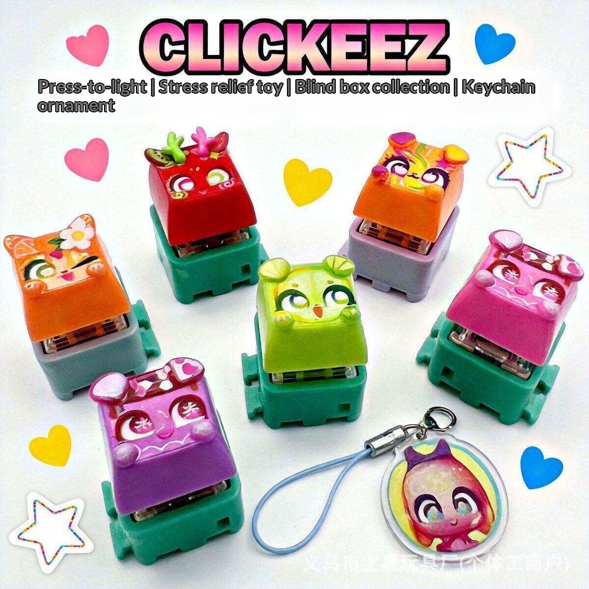 Clickeez Fidget Keycap Keychai - Gaming Keyboard Mechanical review and price