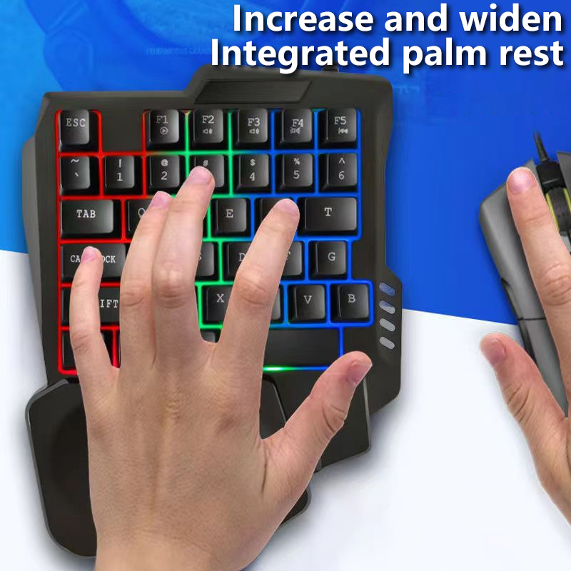 RGB Gaming Keyboard Single Han - Gaming Keyboard 1 Hand review and price