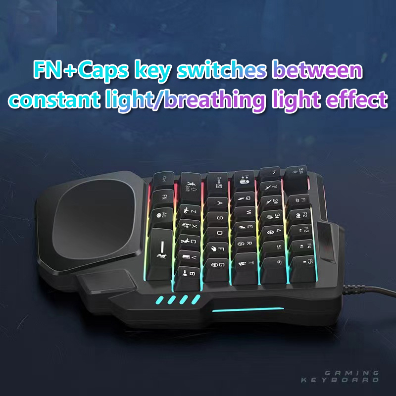 RGB Gaming Keyboard Single Han - Gaming Keyboard 1 Hand review and price