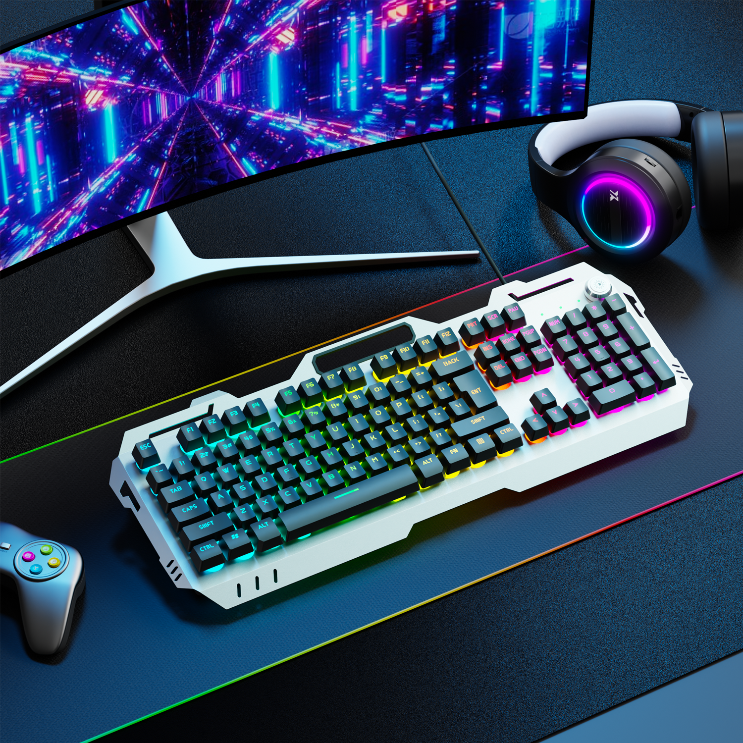 EWEADN Silent Gaming Keyboard, - Gaming Keyboard Backlit review and price
