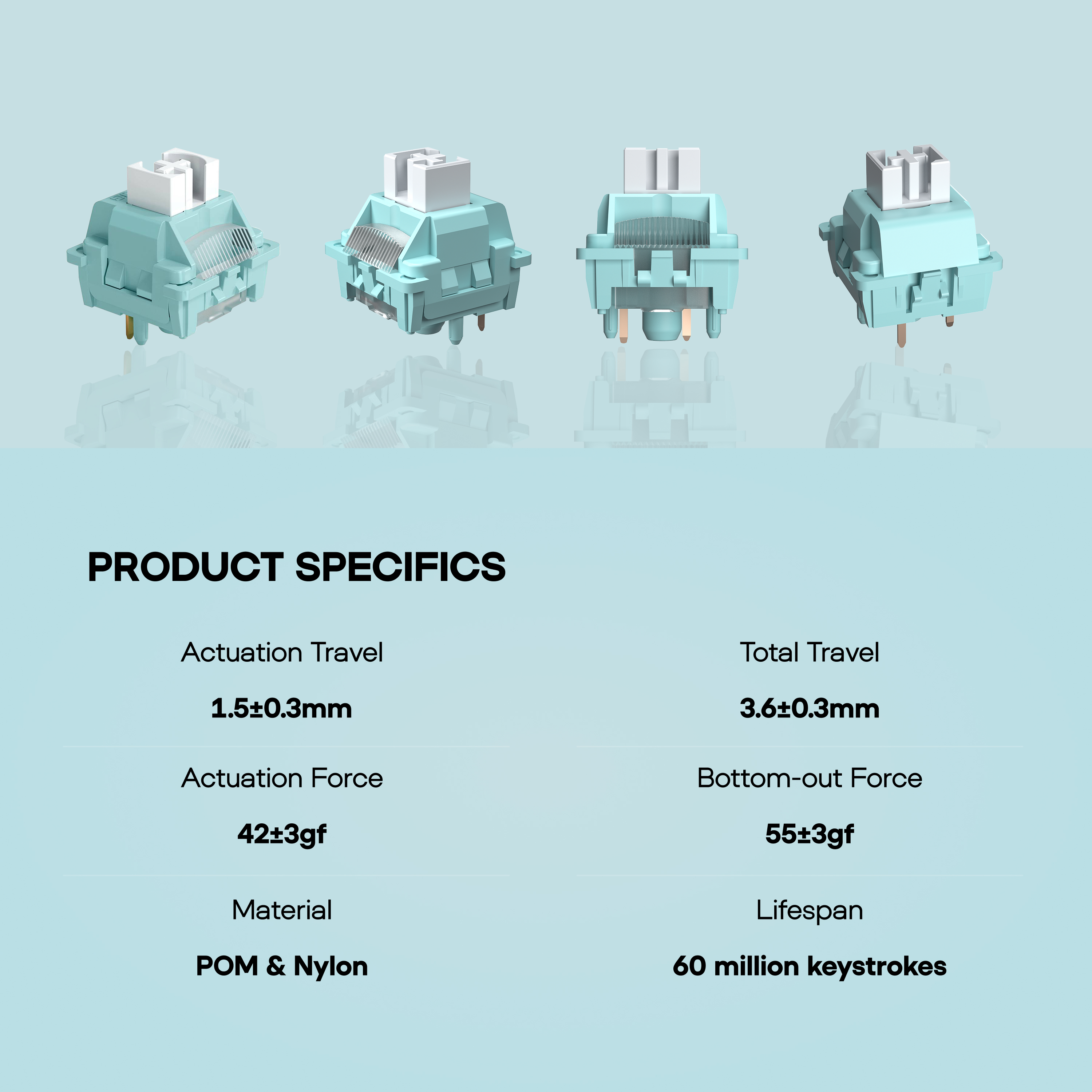 100 Pieces LEOBOG Ice Vein 42g - Keyboard Lube Kit review and price
